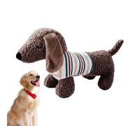 Cute Dog Toy - Squeaky Dog Toys | Pet Playing Toy | Dachshund Shape Puppy Playing Tool for Aggressive Chewers Interactive Pet Training Device Durable Chew Resistant Toys for Teething Relief