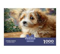 Cute Dog1000 Piece Puzzle Puzzle Golden Retriever Colourful Puzzle for The Whole Family 70x50cm/1000pcs