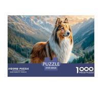 Cute Dog1000 Piece Puzzle Puzzle Sheep Dog Colourful Puzzle for Adults Children 38x26cm/1000pcs