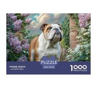 Cute Dog1000 Puzzles for Adults Challenging Beautiful Decoration Puzzle Colourful Challenging Pet Cats And Dogs Brainteasing Adults Jigsaw Puzzle 70x50cm/1000pcs Educational Games
