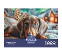 Cute Dog1000 Puzzles for Adults Jigsaw Puzzles Beautiful Decoration Puzzle Colourful Challenging Pet Cats And Dogs Brainteasing Adults Jigsaw Puzzle 70x50cm/1000pcs Educational Games
