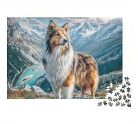 Cute DogJigsaw Puzzle Puppy Kids Educational Learning Toy Fun Game Boys Girls Gift 1000 Pieces 52x38cm/1000pcs