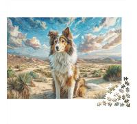 Cute DogJigsaw Puzzle Puppy Non Toxic Couples Logic Training Party Game Best Puzzle Gift 1000 Pieces 52x38cm/1000pcs