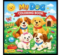 Cute Dogs Coloring Book for Kids Ages 3-6