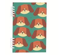 Cute Dogs Notebook A5, Cute Cartoon Puppy A5 Notebooks, Lined Paper Wedding Notebook 120Pages/60Sheets, Work Books for Journaling Writing, Note Pads for School, College Essentials Women Man