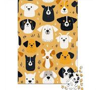 Cute Dogs Paper Jigsaw Puzzles 1000 Pieces for Adults Jigsaw Puzzles for Adults 1000 Piece Puzzle Educational Games 1000pcs (38x26cm)