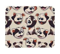 Cute Dogs Plush Surface Mouse Pad, Thickened Anti-Slip Mat for Office & Gaming