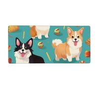 Cute Dogs Print Large Gaming Mouse Pad (90x40cm / 36x16in) Extended Desk Mat for Gaming & Work