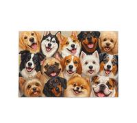 Cute Dogs Puzzle Jigsaw Puzzle Funny Puzzles for Adults, 500 Pieces