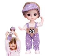 Cute Doll - 13 Joint Movable 16cm Anime Figure, Stylish Girl Dress-Up Toy with Clothes and Accessories, Flexible Pose Body, Durable PVC Material | Princess Collectible for Kids Birthday Play Gift