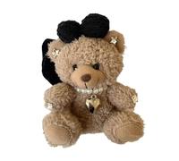 Cute Doll Bear Hair Rope Autumn Winter Plush Scrunchie Headband Korean Girl Ponytail Elastic Ring Accessories Headband for Women
