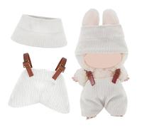 Cute Doll Clothes Design Outfit Pop Blind Mystery Box Mart Accessories Mini La Boo-Boo Blah Bu Bu BuLafufu Ropa Plush Toy Stuff Dress Overalls Pajamas Hoodie Trend White