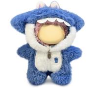 Cute Doll Clothes for 17cm/6,7 Inch Dolls,Clothes for 17cm Vinyl Plush Toys,Cute Animal Style Outfit Dolls,Kawaii Blue dress-up for Plush Toys