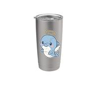 Cute Dolphin Angel with Halo Stainless Steel Insulated Tumbler