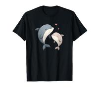 Cute Dolphin Art Kawaii Ocean Animal T-Shirt