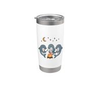 Cute Dolphin Campfire Camping Stainless Steel Insulated Tumbler