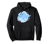 Cute Dolphin Cartoon Underwater Adventure Pullover Hoodie