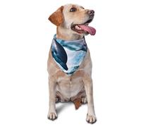 Cute Dolphin Dog Bandana Pet Scarf Accessories for Small Medium Dogs Cats Photo Prop, Triangle Pet Bandanas Adjustable Puppy Bib Washable Dog Kerchief Puppy Neckerchief