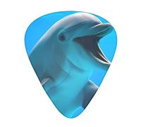 Cute Dolphin* Guitar Picks Pack Of 12,Comfortable Feel, Smooth Edges, Abrasion,Suitable For Guitar, Ukulele, Etc.