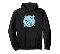 Cute Dolphin Ice Cream Bubble Circle Pullover Hoodie
