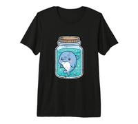 Cute Dolphin in Ocean Jar Premium T-Shirt