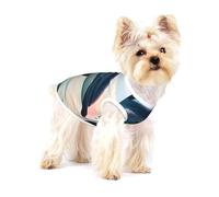 cute Dolphin jumping print Tshirts for Small Dogs Dog's Fashion Shirt Breathable Sleeveless Shirts for Small Dogs