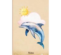 Cute Dolphin Notebook: Watercolor Ocean Design - Aesthetic Blank Pages for Notes, Journaling & Sketching (6x9, 120 Pages): Blank Notebook with Numbered Pages