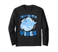 Cute Dolphin Pun Ocean Summer Vibes Long Sleeve T-Shirt