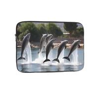 Cute Dolphin Show Laptop Inner Bag 13 Inch Laptop Sleeve Case For Laptop Briefcase Carrying Bag Pouch Skin Cover