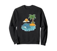 Cute Dolphin Sunset Island Calm Sweatshirt