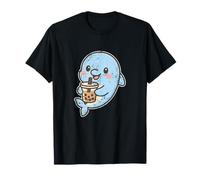 Cute Dolphin with Bubble Tea T-Shirt