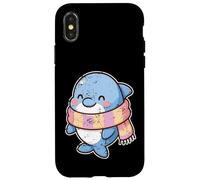 Cute Dolphin With Scarf Case for iPhone X/XS