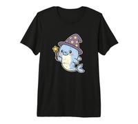 Cute Dolphin Wizard Magic Wand Premium T-Shirt