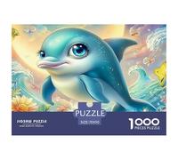 Cute DolphinFormidable 1000-Piece Jigsaw Puzzles for Adults An Odyssey of Impossible, Hard, And Difficult Challenging Puzzle Educational Games - The Ultimate Gift for Dedicated Adult And Teen Puzzler