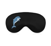Cute Dolphins Comfortable Sleep Eye Mask Soft Covers for Sleeping with Adjustable Strap