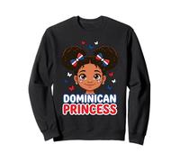 Cute Dominican Princess Girl DR Flag Heritage Pride Spanish Sweatshirt