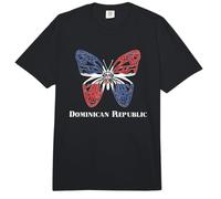Cute Dominican Republic Flag Butterfly Parade Birthday Gift Comfort Colors Adult Heavyweight T-Shirt