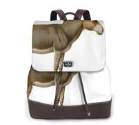 Cute Donkey Print Women Backpack Waterproof Anti-Theft Lightweight Pu Fashion Leather Nylon School Shoulder Bag Travel Backpack