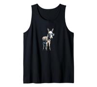 Cute Donkey Wearing Sunglasses - Funny Farm Farming Pet Tank Top