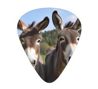 Cute Donkeys Print Guitar Pick Comfortable Feel, Clear Sound, Multiple Thicknesses For Varied Tones