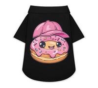 Cute Donut With Cap Cute Pet T-Shirts Dog Shirt Clothes Funny Beach Pullover Cat Sweatshirt For Small Pets M