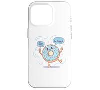 Cute Donut Worry Be Happy Funny Food Pun Wordplay Case for iPhone 16 Pro