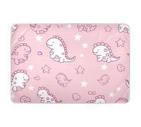 Cute Doodle Dinosaurs Blush Changing Pad Covers Waterproof Washable Mattress Pad Breathable Diaper Pads for Toddler Kids, 52" L x 34" W absorbentes para