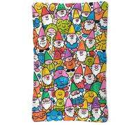 Cute Doodle Gnome Washable Dog Beds Crate Pad Soft Comfortable Anti-Slip Bottom Pet Bed for Large Jumbo Medium Small Dogs 24" x 18"