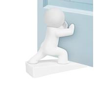 Cute Door Stopper, 12.2 * 12cm ABS Decorative Door Stops Indoors, Non-Slip Bottom Mat Design with A Lower Wedge-Shaped Front to Protect Your Floor