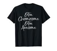 Cute Down Syndrome Gift Funny Extra Chromosome Extra Awesome T-Shirt