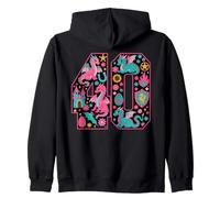 Cute Dragon 40 Fortieth Fantasy Celebration Zip Hoodie