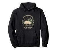 Cute Dragon Book Lover Fiction Reader Humor Quote Pullover Hoodie
