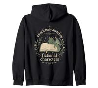 Cute Dragon Book Lover Fiction Reader Humor Quote Zip Hoodie