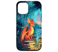 Cute Dragon Bookworm Forest Castle Fantasy Case for iPhone 12/12 Pro